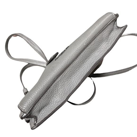 Coach Noa Pop-Up Messenger Crossbody Bag In Gray Pebbled Leather - Picture 5 of 7